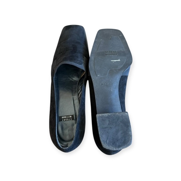 Stuart Weitzman shoes heels thick 6 W black - Picture 6 of 9